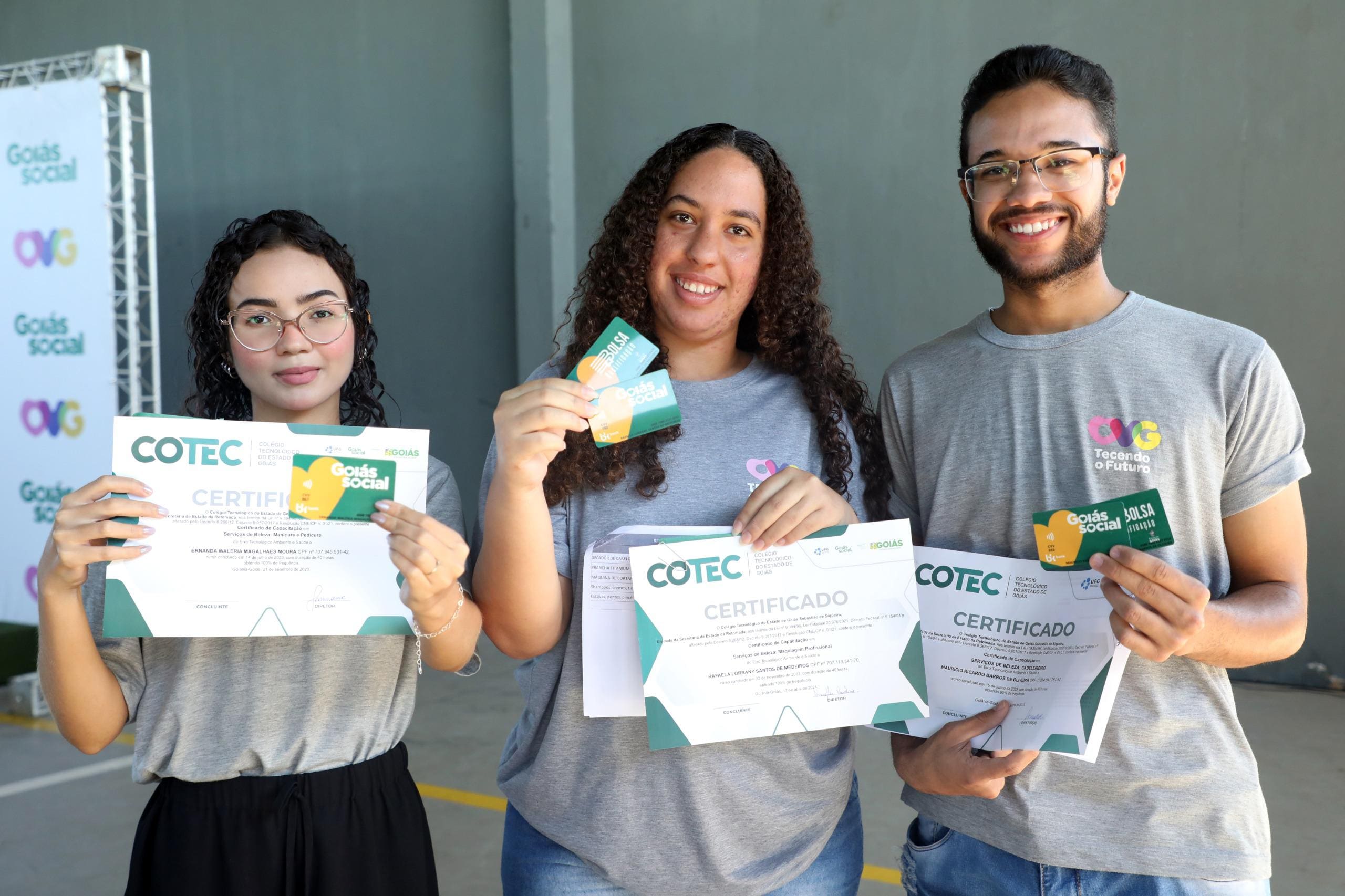 Goiás Social: Jovens dos programas da Juventude da OVG recebem Crédito Social e Bolsa Qualificação